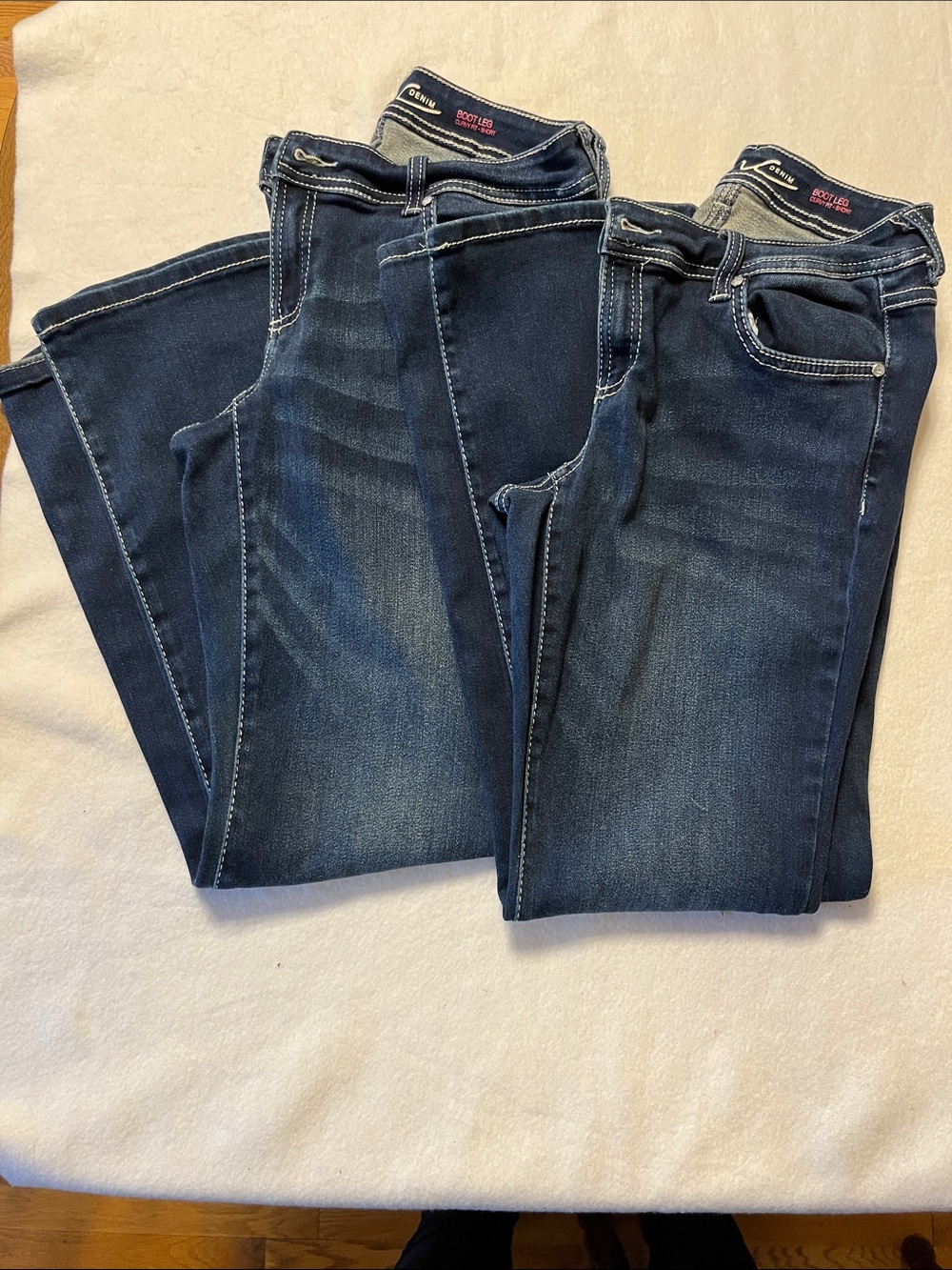 INC International Concepts Boot Cut Jeans — Dark Blue Denim